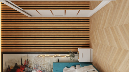 Dormitor Tony Tapitat Stofa Turcoaz cu dulap 200*200 usi glisante Alb cu Oglinda, noptiere si comoda [3]