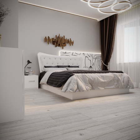 Dormitor Vista Tapitat 2 Usi Alb [2]