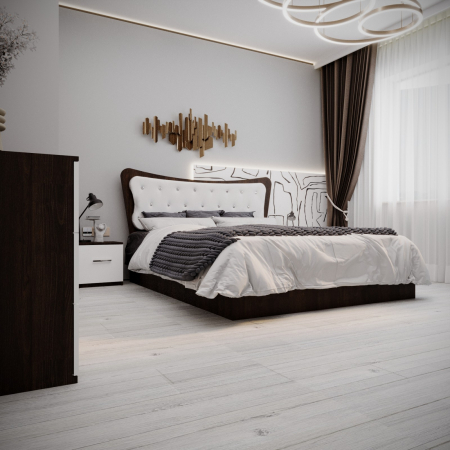 Dormitor Vista Tapitat 2 Usi Wenge [3]