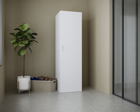 Dulap depozitare baie 54 x 194 x 54 cm Alb [2]