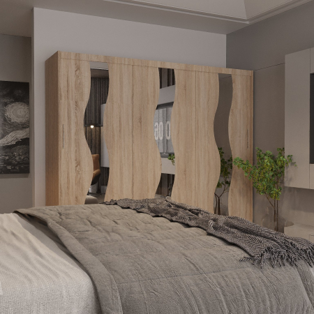 Dulap Globus 3 Usi cu Oglinda Sonoma 230*200 [1]