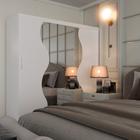 Dulap Solara S cu Oglinda alb [1]