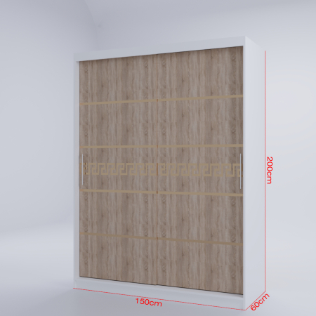 Dulap Venus Gold Alb&Sonoma [3]