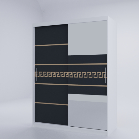 Dulap Venus Gold cu Oglinda Alb&Antracit [2]