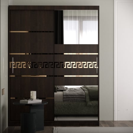 Dressing / Dulap - Dulap Venus Gold cu Oglinda Wenge