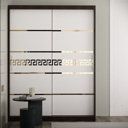 Mobila Dormitor - Dulap Venus Gold Wenge&Alb