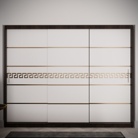 Mobila Dormitor - Dulap Venus Gold Wenge&Alb 230*200