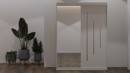 Dressing / Dulap - Dulap Venus Space 150x200 cu Oglinda Alb