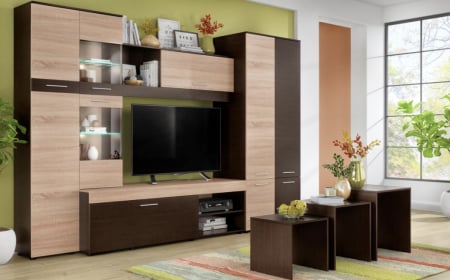 Seturi Living / Sufragerie - Living Orion Wenge&Sonoma