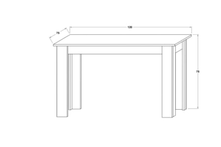 Masa Bucatarie Wenge 120 x 75 x 75 cm [4]