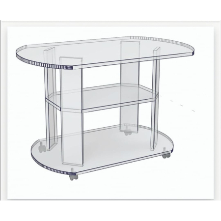 Masa cafea, Ideal Mobila, culoare sonoma, 84x58x54 cm [4]