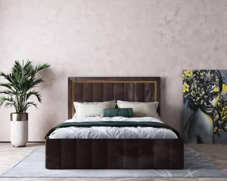 Paturi Tapitate - Pat Elegance Tapitat Maro 180x200