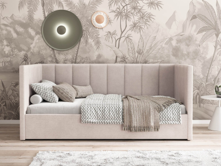 Paturi - Pat tapitat LOLA cu Somiera Rabatabilă