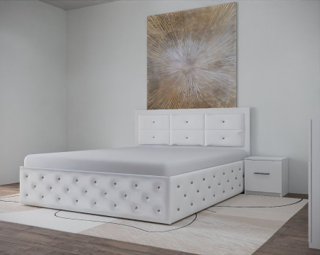 Set Pat Nemira New Alb cu Noptiere Si Comoda [8]