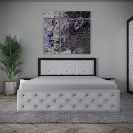 Set Pat Nemira New Wenge&Alb cu Noptiere [1]