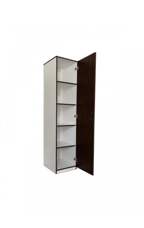 Dressing / Dulap - Soldat cu 4 polite si o usa Alb&Wenge