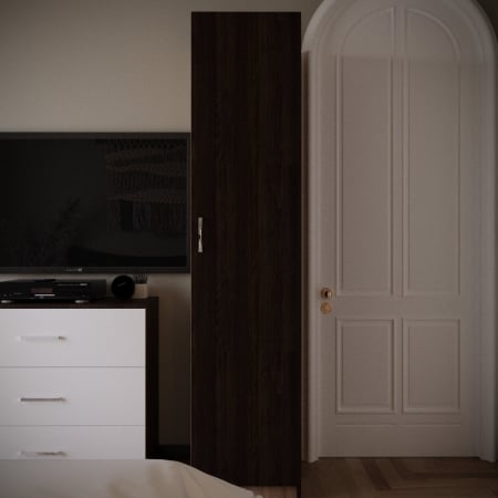 Mobila Dormitor - Soldat cu 4 polite si o usa Wenge