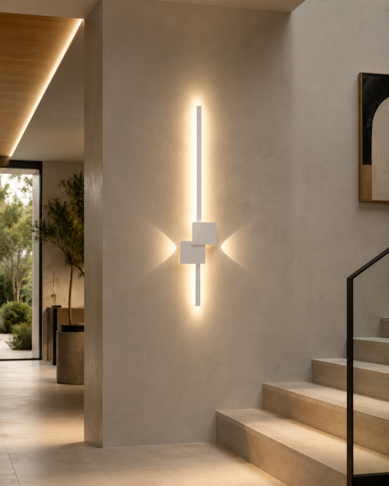 Aplică LED de perete pentru interior, AVI®, 60 cm, 8-24W, alb, 3 tipuri de lumină, AVI-5643 [4]