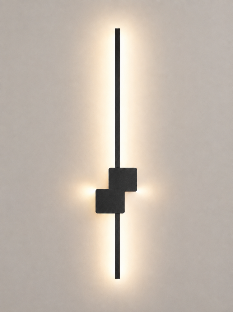 Aplică LED de perete pentru interior, AVI®, 80 cm, 24W, 3 tipuri de lumină, iluminare spre perete și LED-uri laterale, suport metalic, AVI-5624 [3]