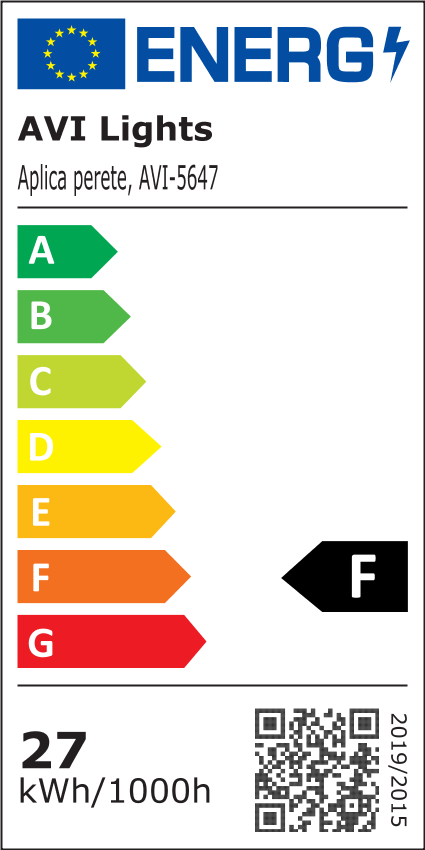 Aplică LED de perete pentru interior, AVI®, 80 cm, 8-27W, design modern, AVI-5647 [4]