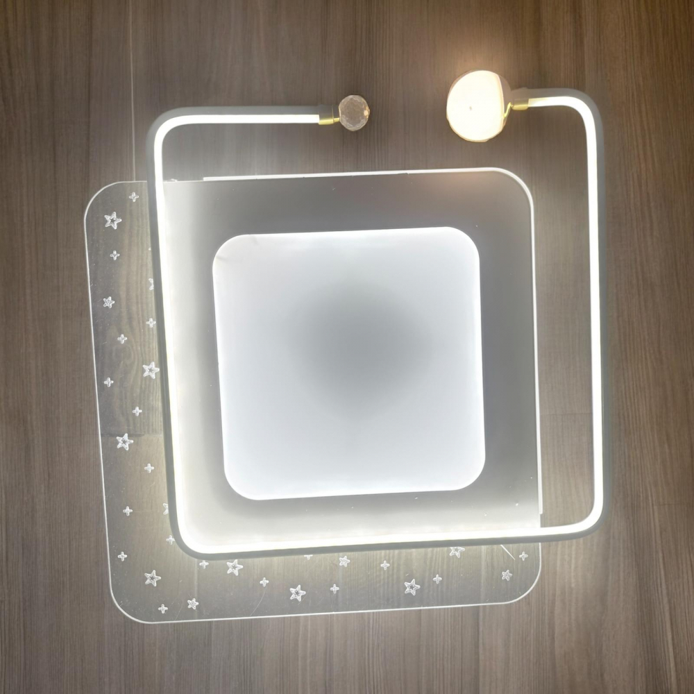Aplica - plafoniera LED 50 x 50 cm, lumina rece, calda si neutra, AVI-4688 [2]