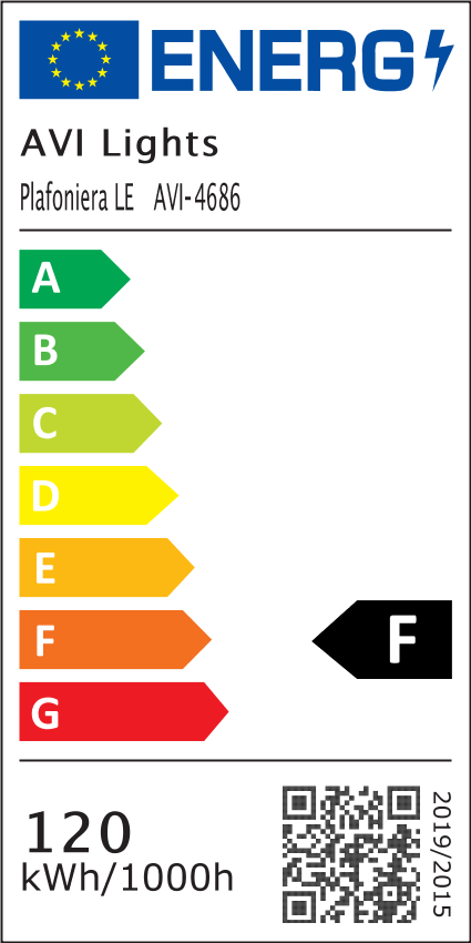 Aplica - plafoniera LED Ø45 cm, lumina rece, calda si neutra, AVI-4686 [5]