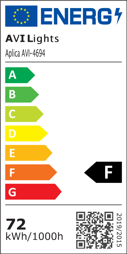 Aplica - plafoniera LED cu Ø40 cm, marginea alb - albastru, lumina rece, calda si neutra, AVI-4694 [6]
