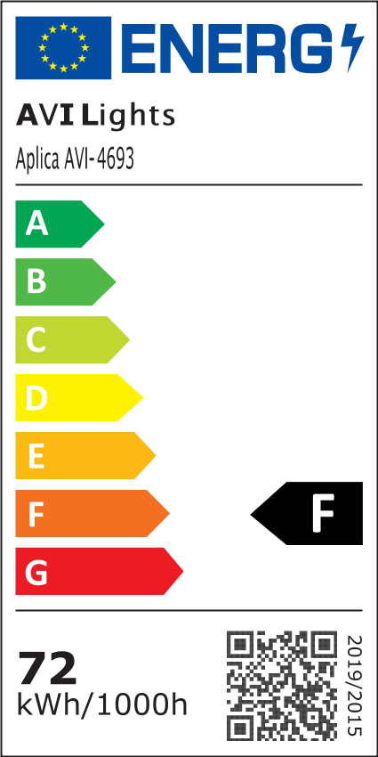 Aplica - plafoniera LED cu Ø40 cm, marginea alb - negru, lumina rece, calda si neutra, AVI-4693 [4]