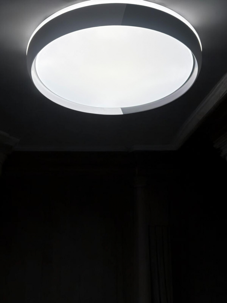 Aplica - plafoniera LED cu Ø40 cm, marginea alb - negru, lumina rece, calda si neutra, AVI-4693 [1]