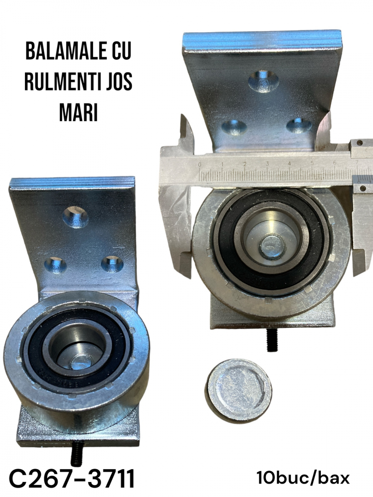 Balama inferioara cu rulment Ø 70mm pentru porti culisante, AVI-3711 [3]