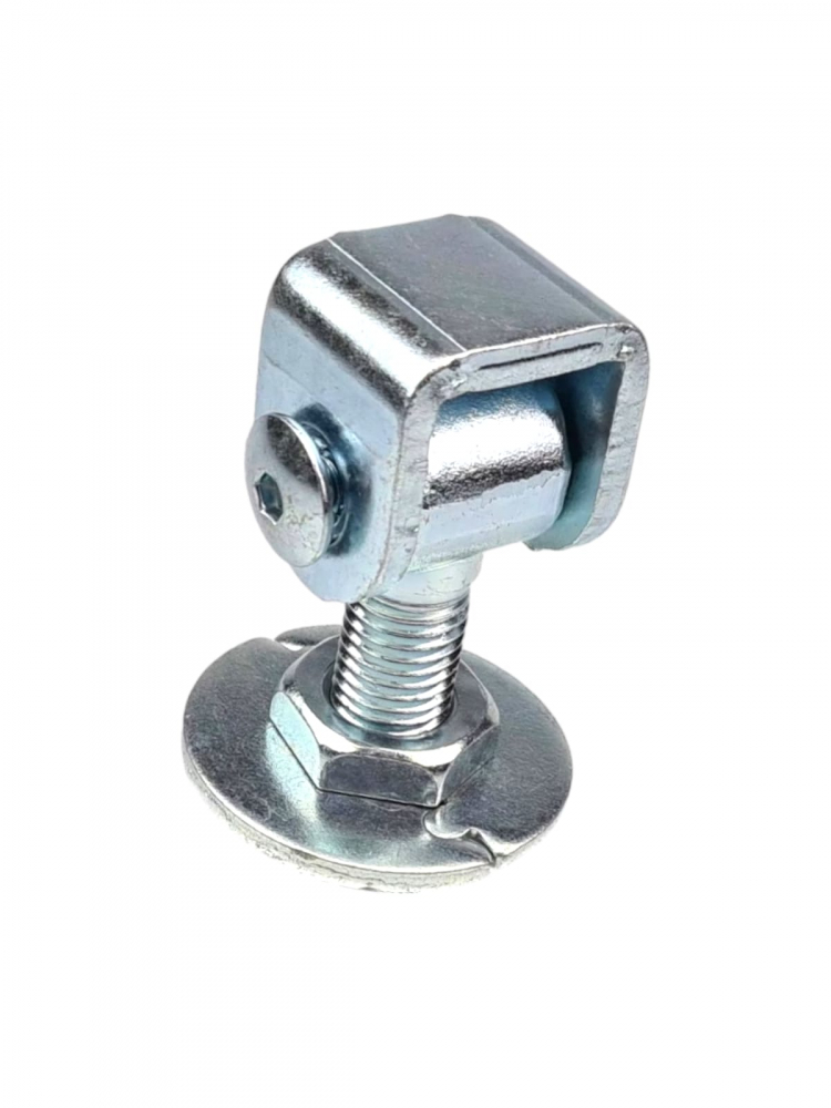 Balama reglabila M16, Ø52mm placa prindere rotunda, pentru porti batante, AVI-2767 [2]