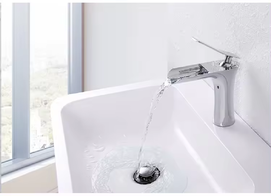 Baterie baie cu waterfall, H 16cm, crom lucios, AVI-4099 [7]