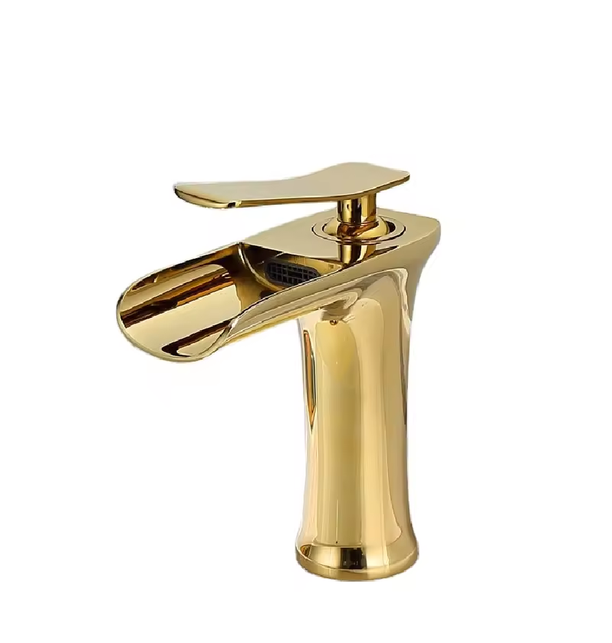 Baterie baie cu waterfall, H 16cm, gold, AVI-4097 [2]