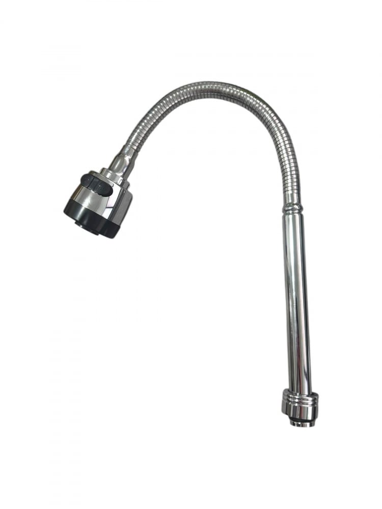 Baterie bucatarie cu pipa flexibila gri, cap perlator cu doua functii, pipa cromata de rezerva cu perlator, AVI-33253 [3]