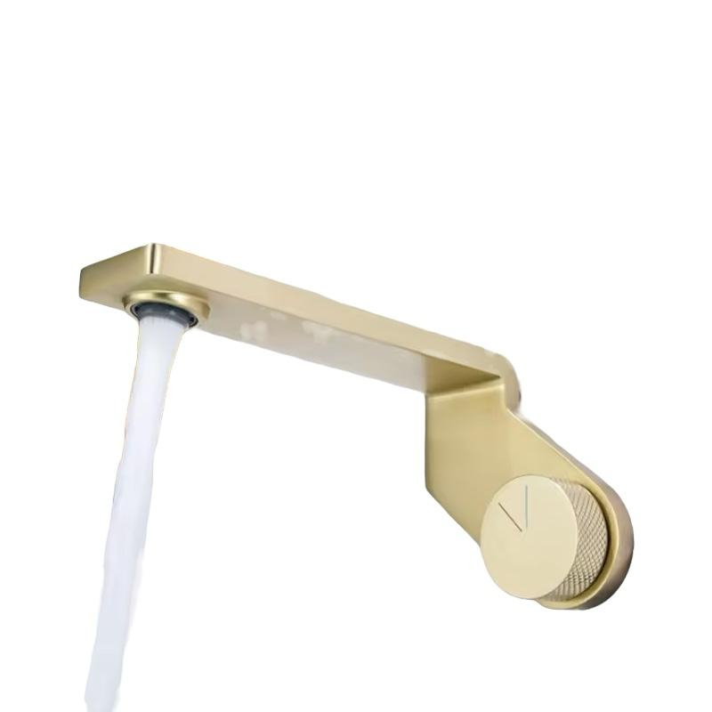 Baterie premium montare in perete, lungime pipa 20cm, auriu, AVI-4125 [4]