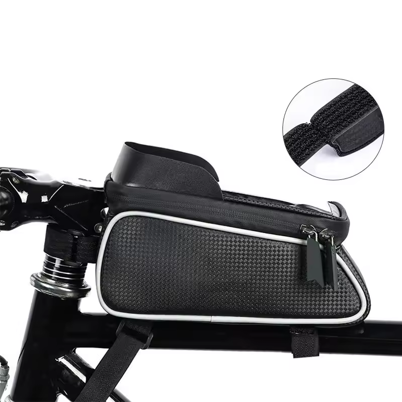 Borseta pentru biciclete cu husa telefon 17.5 x 8.5 cm, touchscreen sensitive, impermeabila, banda reflectorizanta, AVI-4331 [8]