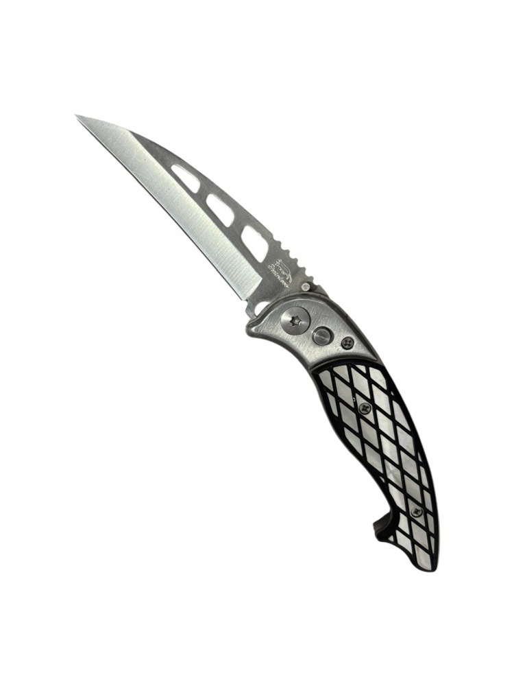 Briceag pliabil, lamă 8,5 cm, lungime totală 20,5 cm, grosime lamă 2 mm, 120 g, cu husă, AVI-5083 [1]
