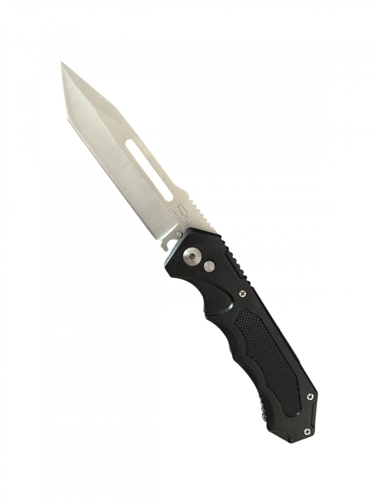 Briceag pliabil pentru outdoor cu husă, lamă 10 cm, lungime totală 24 cm, grosime lamă 2,5 mm, 160 g, AVI-5048 [1]