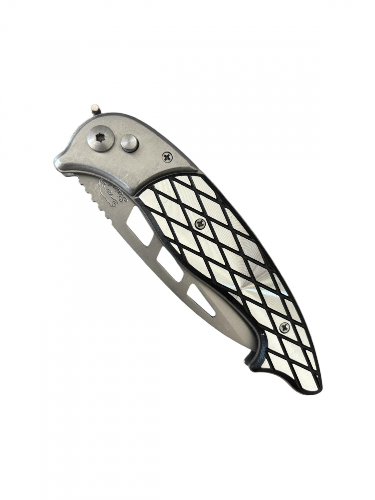 Briceag pliabil pentru outdoor și drumeții, cu husă, lamă 10 cm, lungime totală 24 cm, grosime lamă 2 mm, 155 g, AVI-5084 [2]