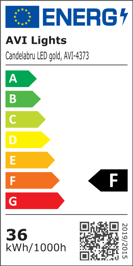 Candelabru LED cu suport metalic auriu iluminat, Ø35cm, sticla aerata iluminata cu multiple surse LED, AVI-4373 [3]