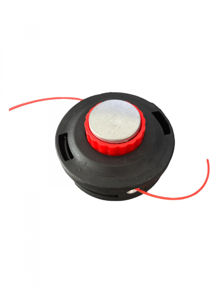 Cap motocoasă tambur universal Ø12.5 cm – buton metalic, negru-portocaliu, 500g, M10 x 1.25mm, AVI-4775 [1]