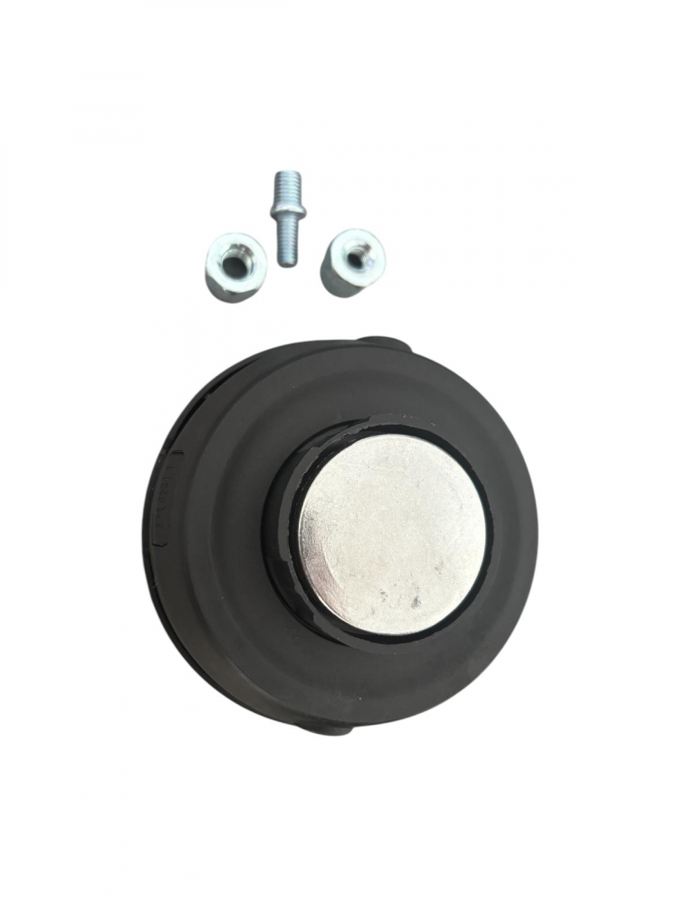 Cap tambur / mosor motocoasa Ø12cm, buton aluminiu, filet M10*1.25 cu adaptoare pentru filet M8*1.25 si M10*1.0, 440gr, AVI-2951 [3]