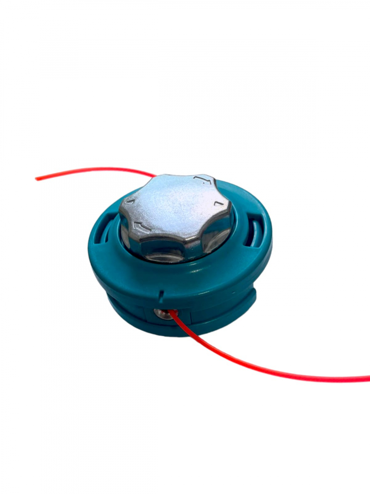 Cap trimmer Ø 11cm pentru motocoasa cu buton aluminiu, albastru AVI-4053 [2]