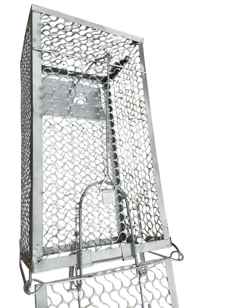 Capcana metalica tip cusca pentru sobolani, soareci si alte rozatoare, animal friendly, 28 x 14.5 x 11.5 cm, AVI-4003 [3]