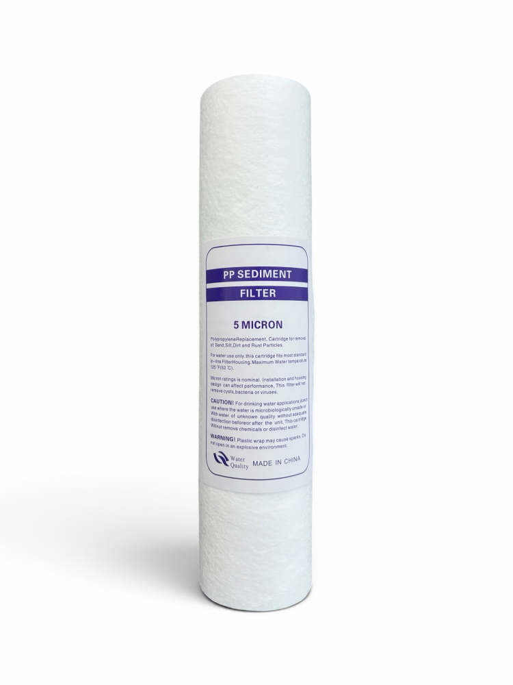 Cartuș filtru apă potabilă PP, AVI®, 10" (25,4 cm), 5 microni, pentru sisteme de filtrare apă, temperatură maximă 52°C, AVI-5482 [2]