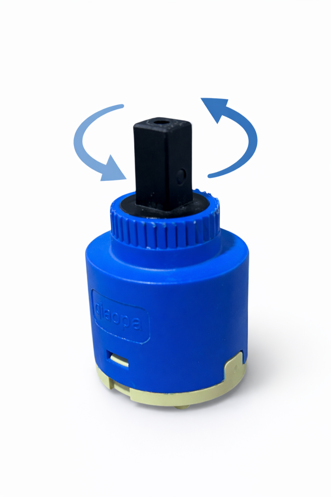 Cartuș schimb baterie chiuvetă multifuncțională, AVI®, Ø 35 mm, înălțime 54 mm, buton reglaj temperatură, AVI-X4089 [2]