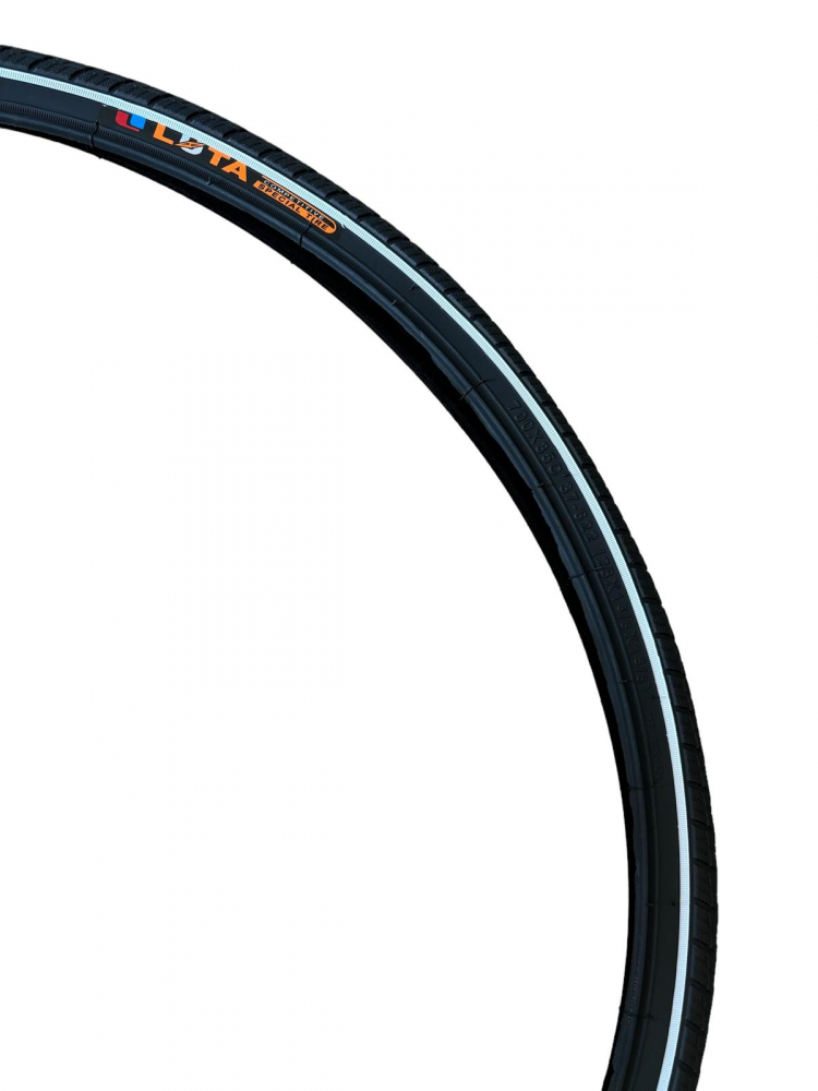 Cauciuc bicicleta 700 x 35c 37-622 (28 x 1 3/8 x 1 5/8), Luta, dunga alba, AVI-4439 [3]