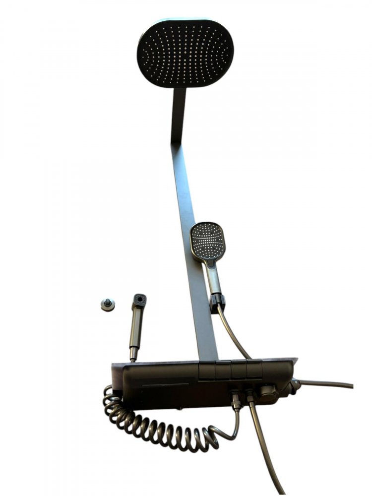 Coloana de dus completa, panou de comanda mare - 42cm, autonoma, joc de lumini, afisare temperatura apa, nu necesita conectarea la o sursa de energie, AVI-4833 [9]