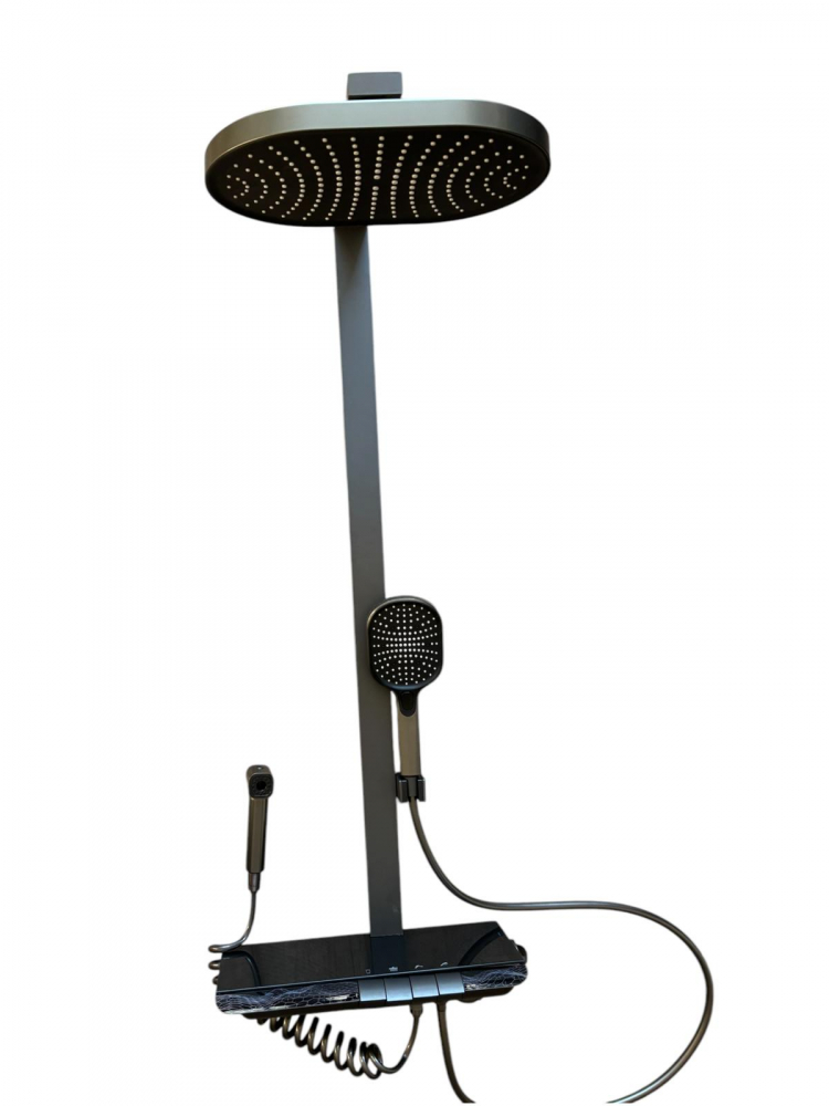 Coloana de dus completa, panou de comanda mare - 42cm, autonoma, joc de lumini, afisare temperatura apa, nu necesita conectarea la o sursa de energie, AVI-4833 [6]