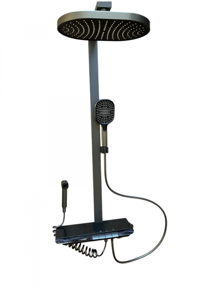 Coloana de dus completa, panou de comanda mare - 42cm, autonoma, joc de lumini, afisare temperatura apa, nu necesita conectarea la o sursa de energie, AVI-4833 [2]